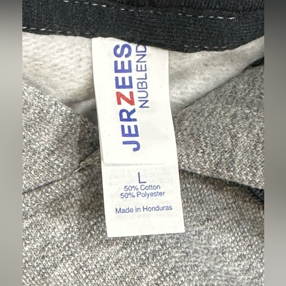 Jerzees J96 Adult NuBlend Color Block Raglan Hooded Pullover- Large- NWOT - Picture 7 of 7